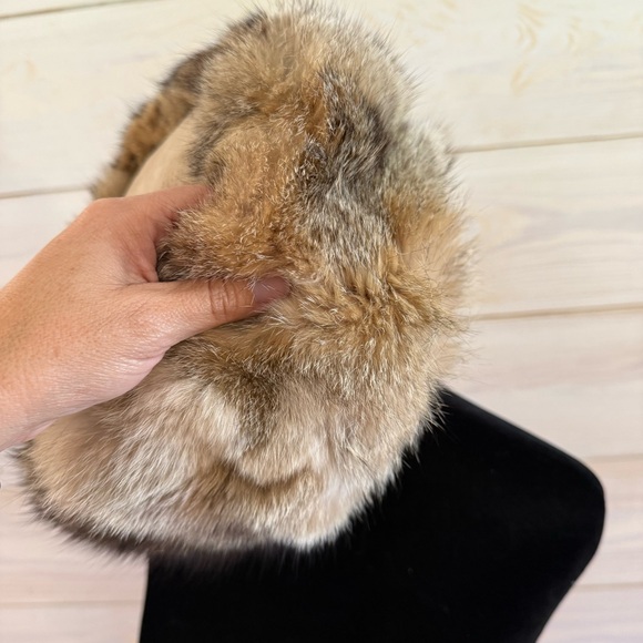 vintage rabbit fur (real) ushanka hat Russian Soviet Classy Style - Picture 6 of 8
